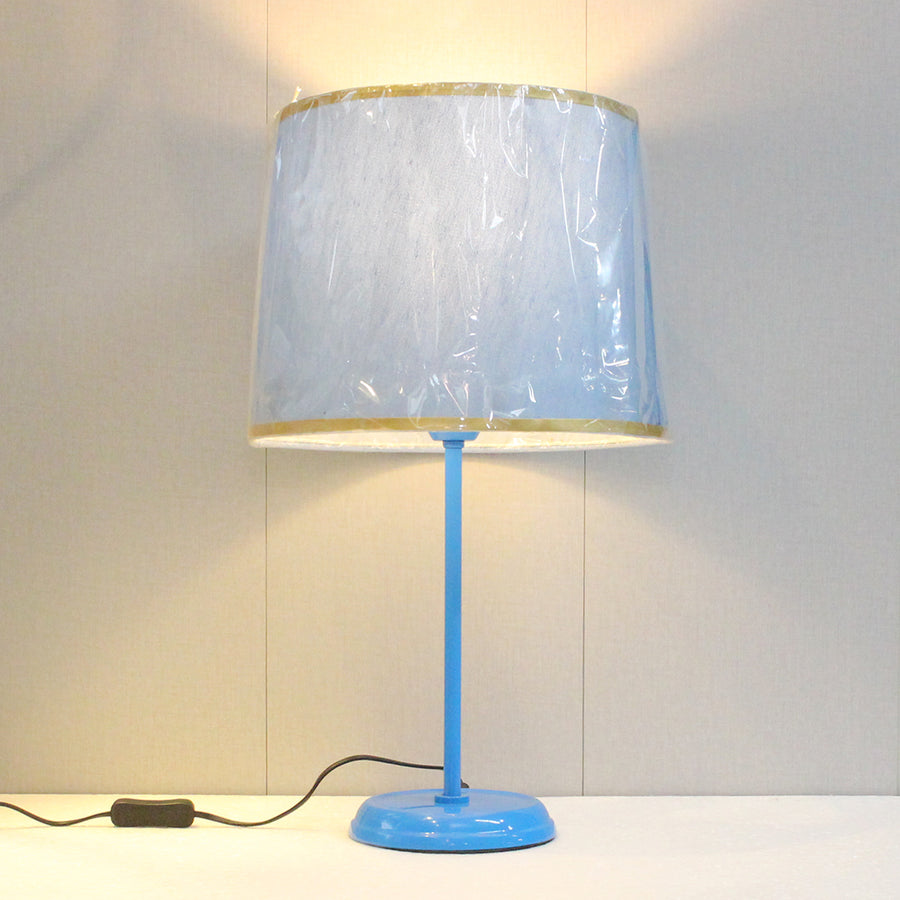 Metal Rod Pastel Blue Table Lamps(Pair) for bedrooms
