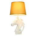 Stallion Resin Horse White Statue Table Lamps(Pair) for bedrooms