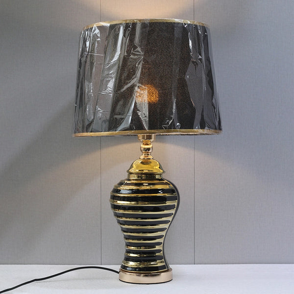 Ceramic Imported Model 989 Black Table Lamp Small (pair) for bedrooms