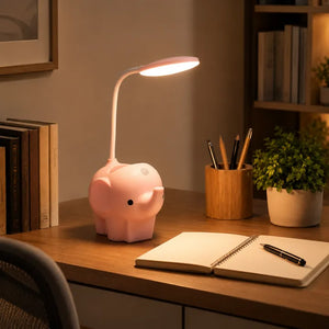 Elephant Study Lamp with Pen Holder