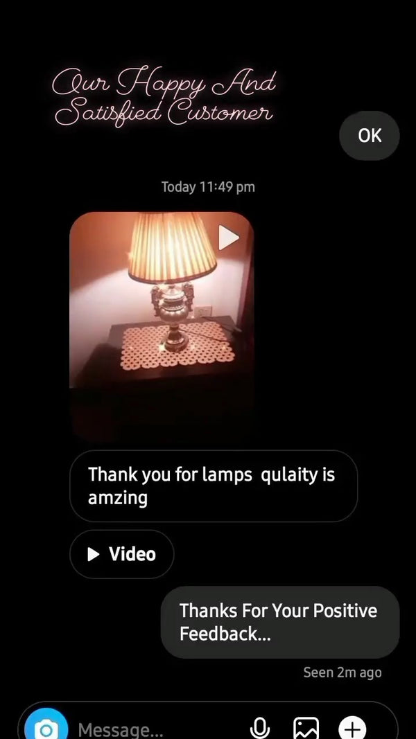 Happy customer