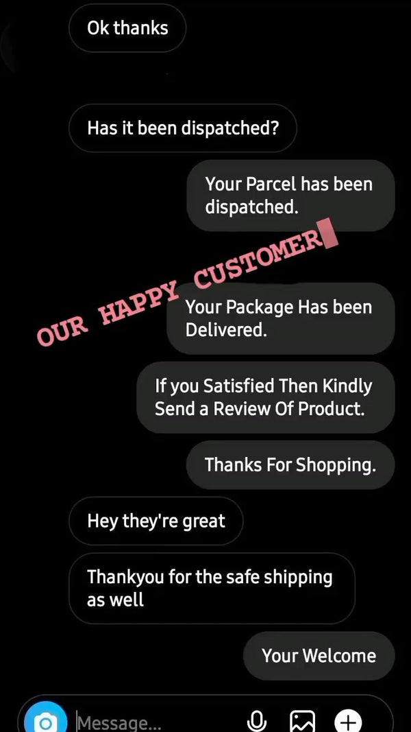 Happy customer