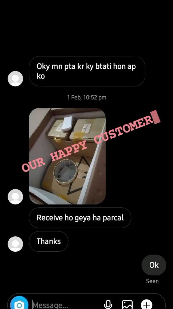 Happy customer