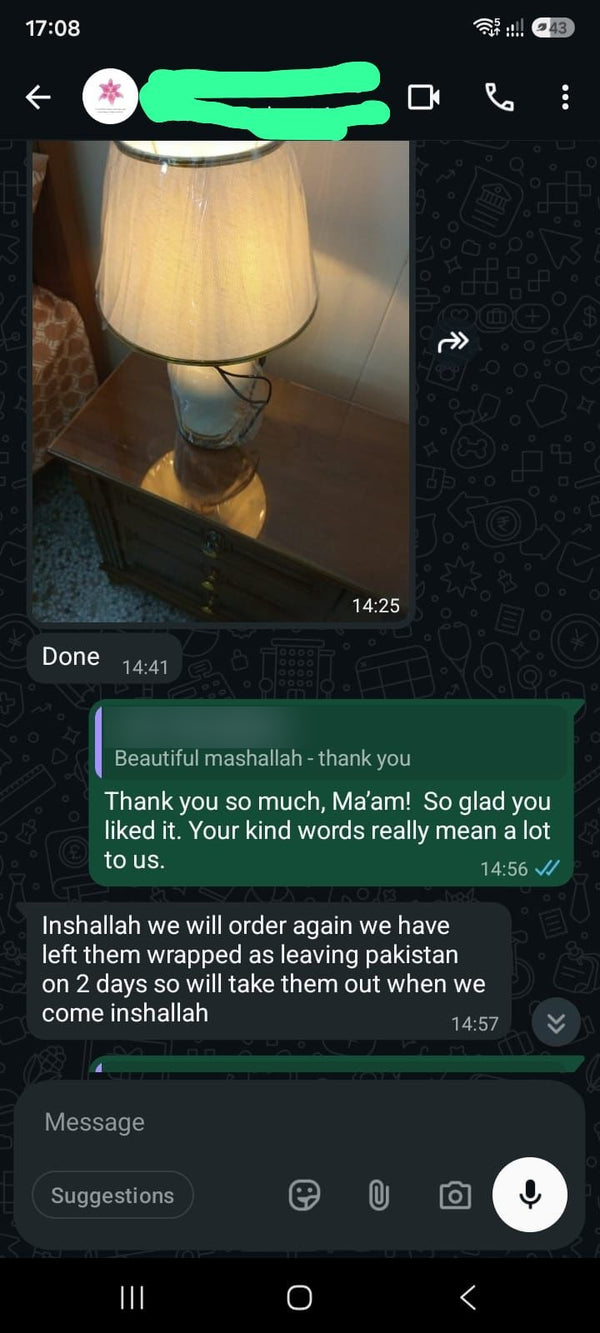 Happy customer