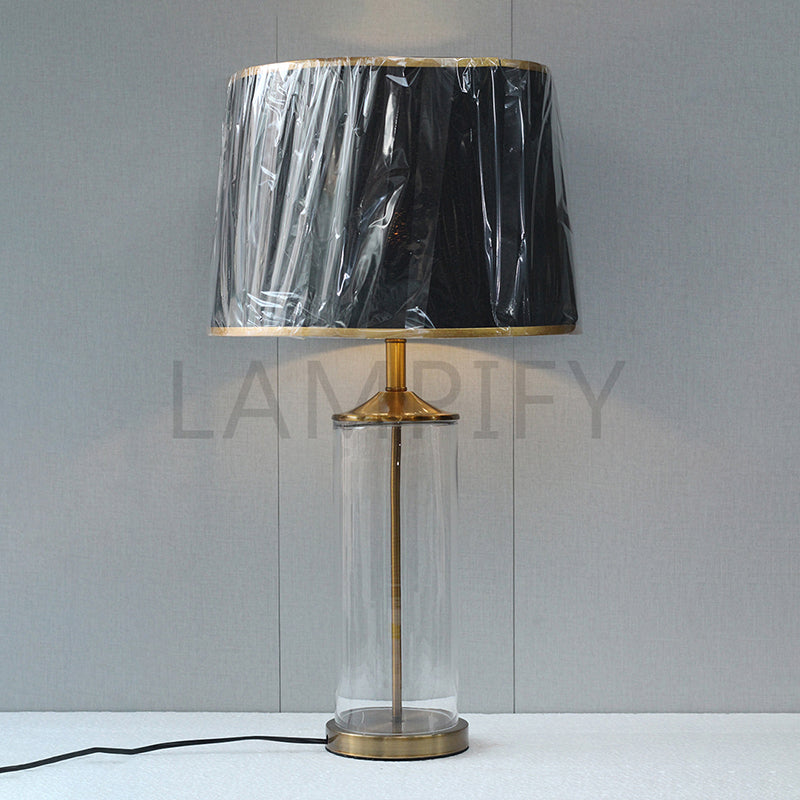 GL 5X12 Clear Glass Table Lamps(Pair) for bedrooms