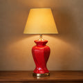 Ceramic Twister Chilli Red Medium Lamps (Pair)