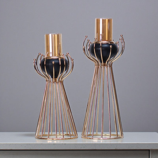 Metal Candlestand Model C8 Table Lamp for dining tables