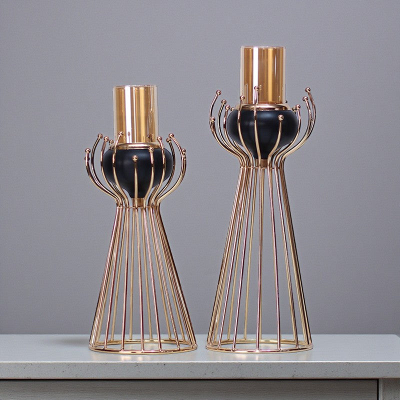 Metal Candlestand Model C8 Table Lamp for dining tables