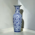 Porcelain Blue Pottery Floor Vase 01 (Each) Delivery Only For LHR,ISB for living rooms