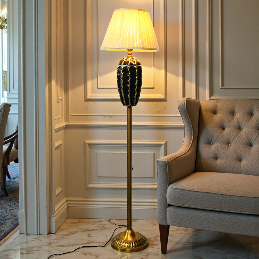 Ceramic 9914 Black Corner Floor Lamp (Each) for living rooms