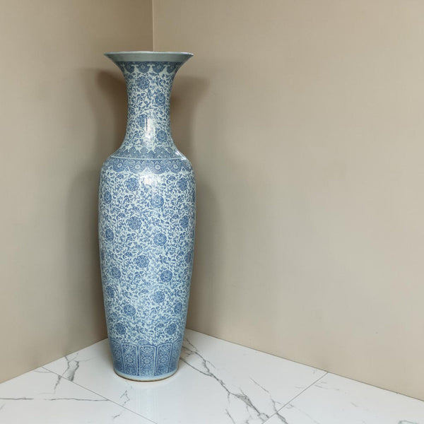 Porcelain Blue Pottery Floor Vase 02 (Each) Delivery Only For LHR,ISB for living rooms