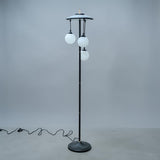 Metal Tri Hanging Froasted Balls Corner Floor Lamp for living rooms