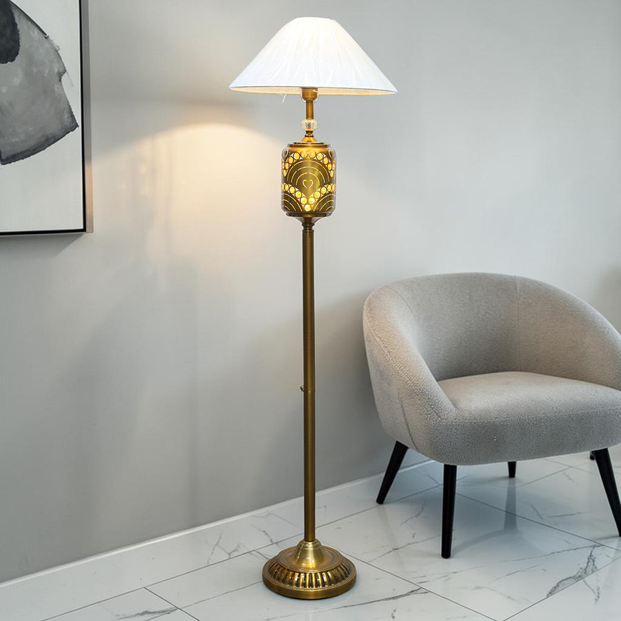 Metal CNC GB Double Light Corner Floor Lamp (Each) for living rooms