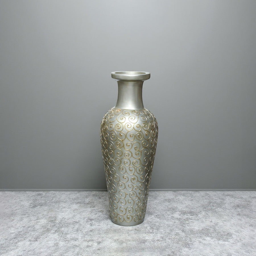 Resin Fiber Vase Silver for Floor (Each) Table Lamp for living rooms